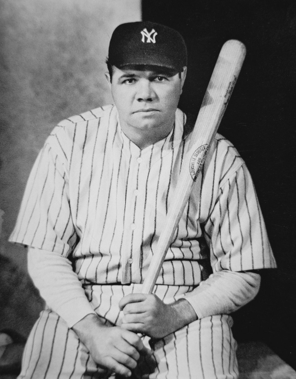 Babe Ruth, 1927 körül (f/w fotó) alkotó: American Photographer