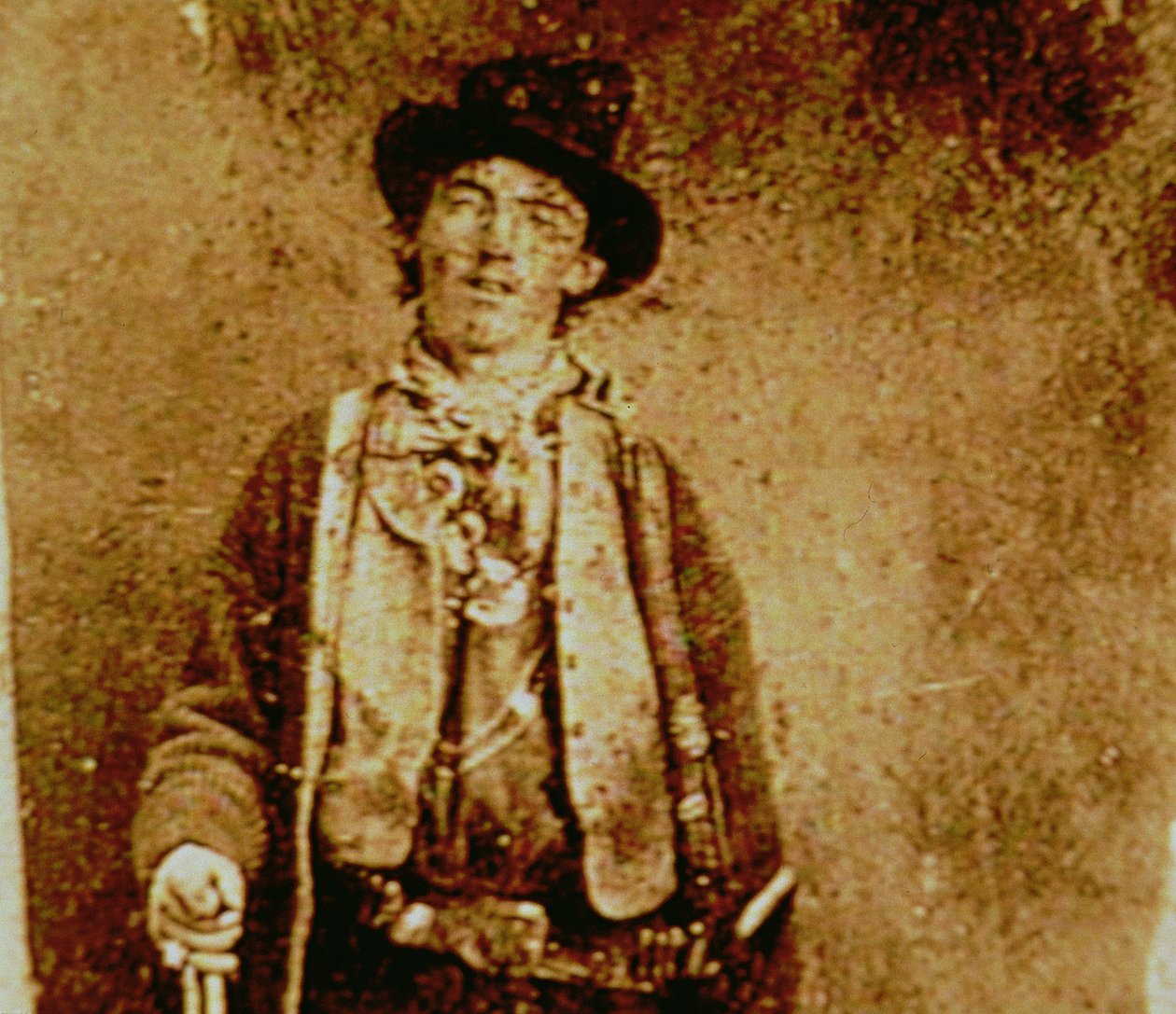 Billy The Kid (1859-81) 1880 körül (az eredeti óntípus másolata) alkotó: American Photographer
