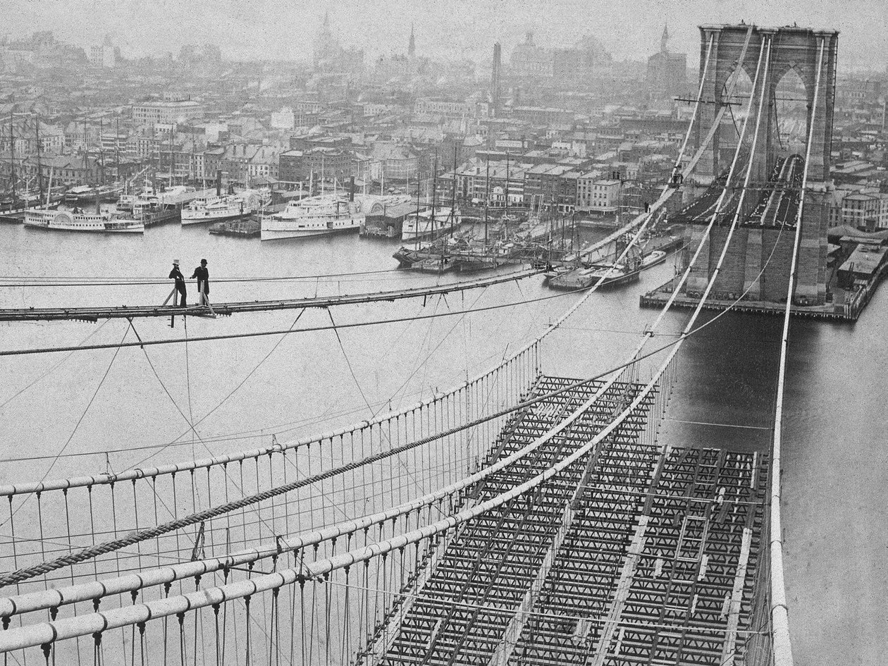 Brooklyn híd, 1883 alkotó: American Photographer