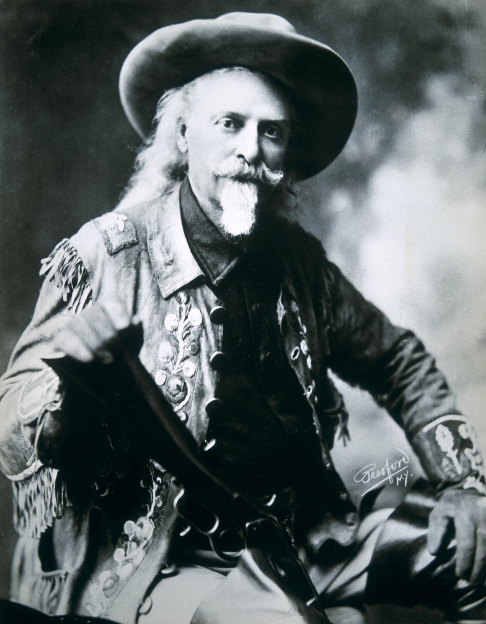 Buffalo Bill (1846-1917) (f/w fotó) alkotó: American Photographer