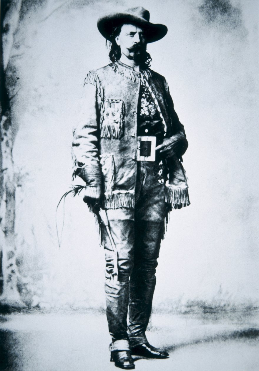 Buffalo Bill Cody (1846-1917) (f/w fotó) alkotó: American Photographer