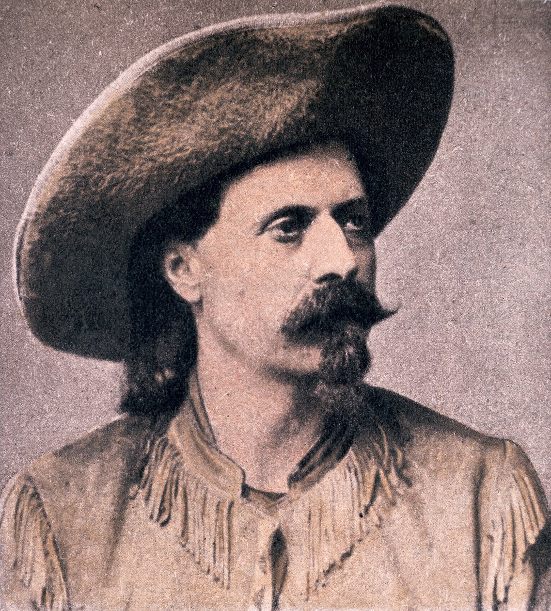 Buffalo Bill Cody (1846-1917) korai határszakaszában (f/w fotó) alkotó: American Photographer