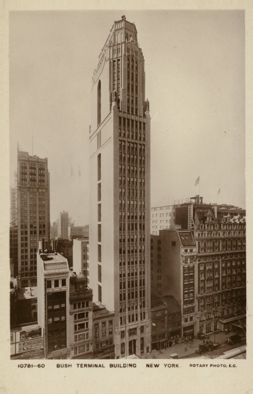 Bush Terminal Building, New York, USA (fekete-fehér fotó) alkotó: American Photographer