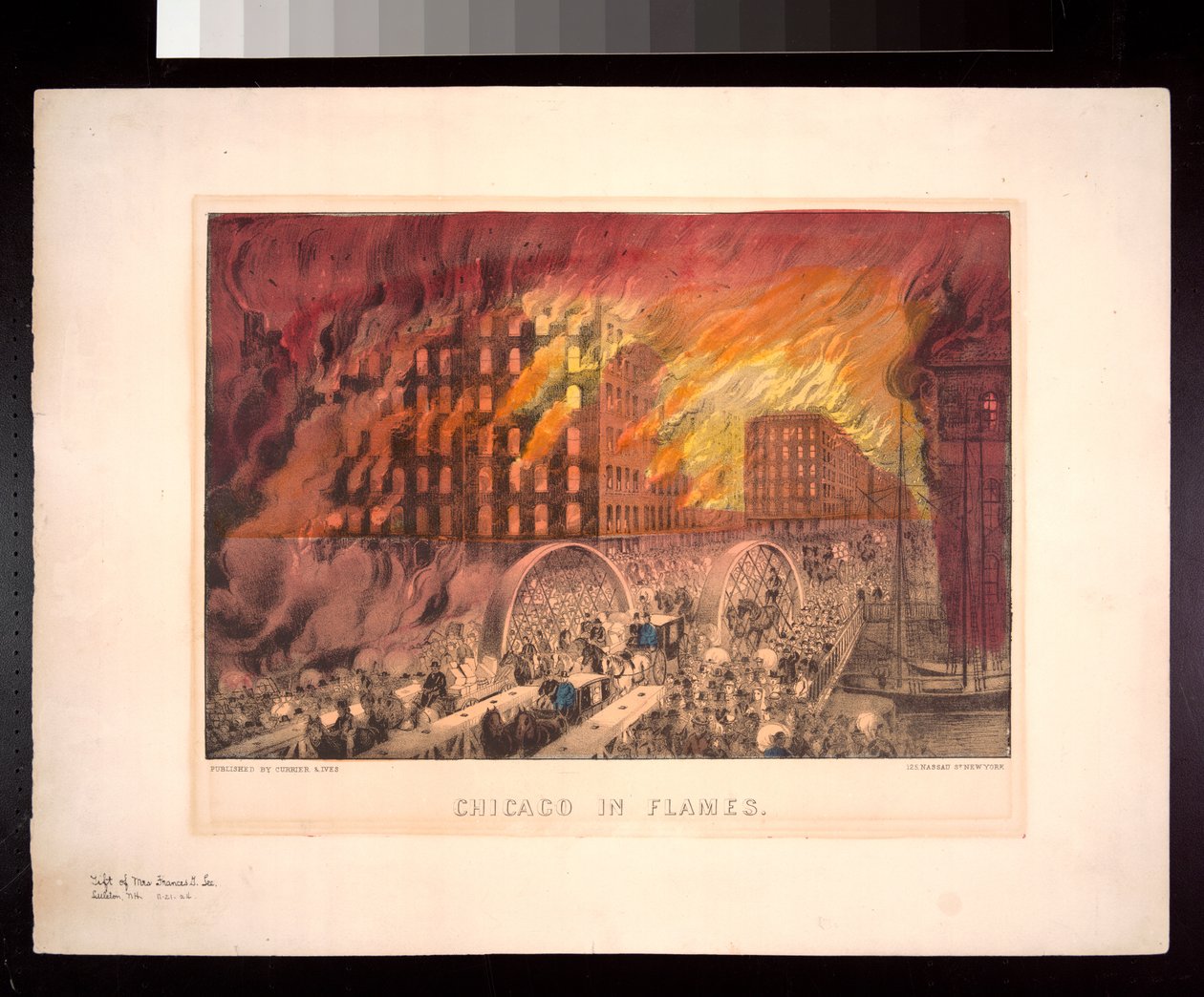 Chicago in Flames, 1871 alkotó: American Photographer