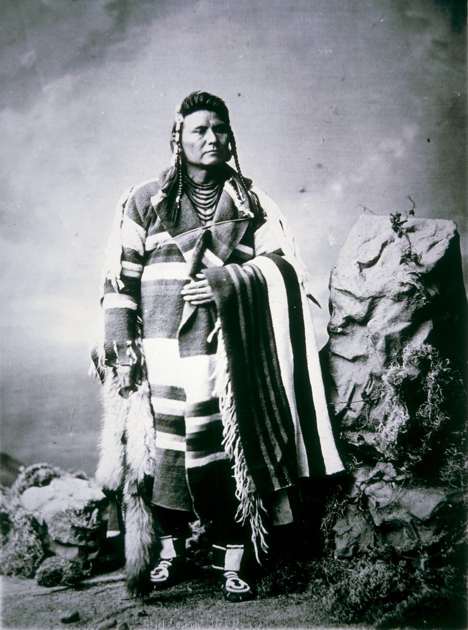 József főnök (1840-1904) 1880 körül (f/w fotó) alkotó: American Photographer