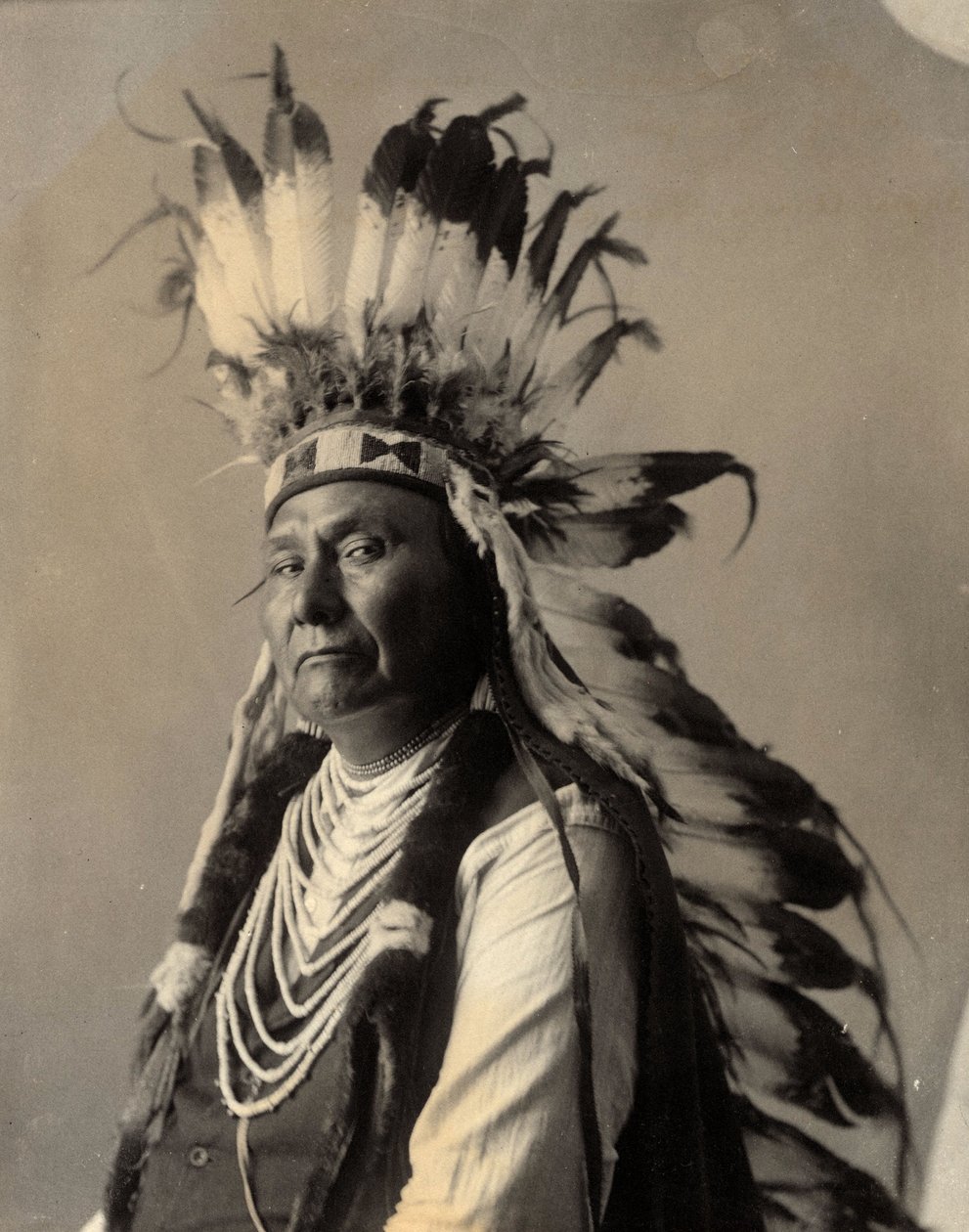 Joseph Washington főnök, Nez Perce, District of Columbia, 1900. április (f/w fotó) alkotó: American Photographer