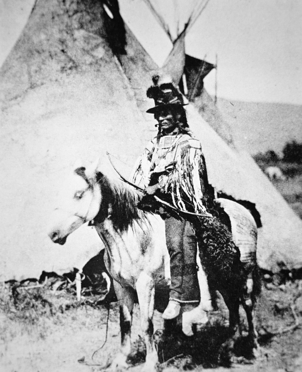 „Chief Looking Glass”, 1875 körül (f/w fotó) alkotó: American Photographer