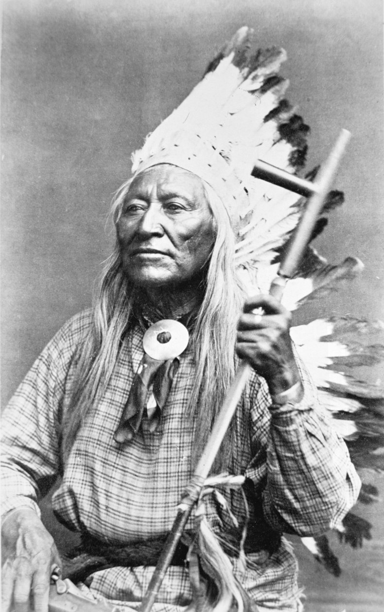 Washakie főnök (kb. 1804-1900) (f/w fotó) alkotó: American Photographer