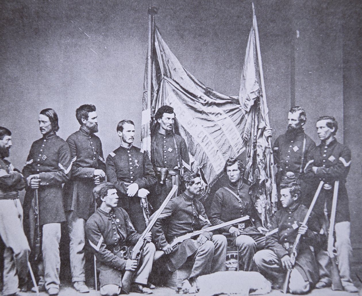 A 7. Illinois Infantry színes partija (f/w fotó) alkotó: American Photographer