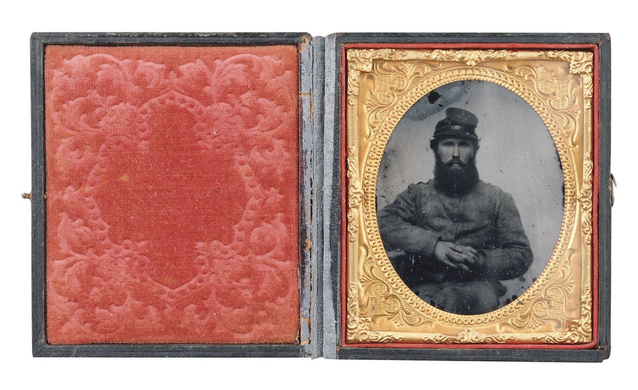 Joseph Absalom Higginbotham közlegény bekeretezett portréja, I. társulat alkotó: American Photographer
