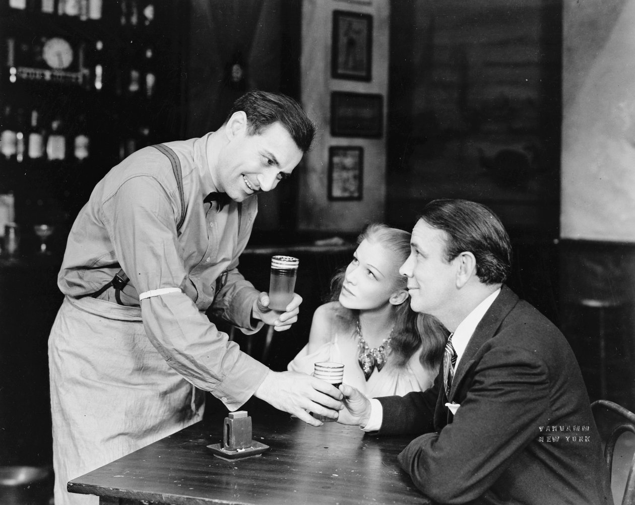 Gene Kelly, Julie Haydon és Eddie Dowling az American Theatre Guild színpadi produkciójának, Az életed ideje, 1939-40 című jelenetében alkotó: American Photographer