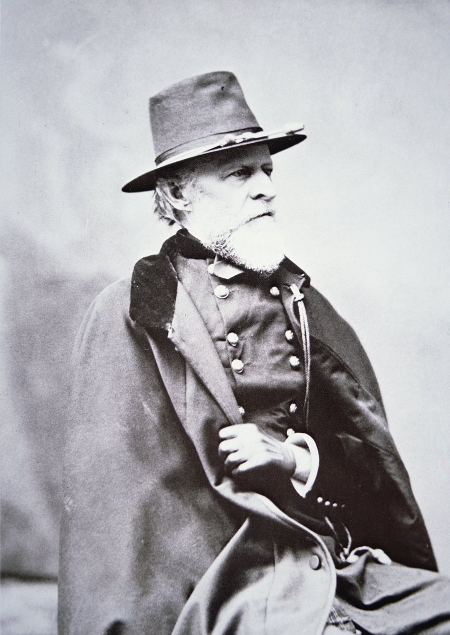 Philip St George Cooke tábornok (1809-95) (f/w fotó) alkotó: American Photographer