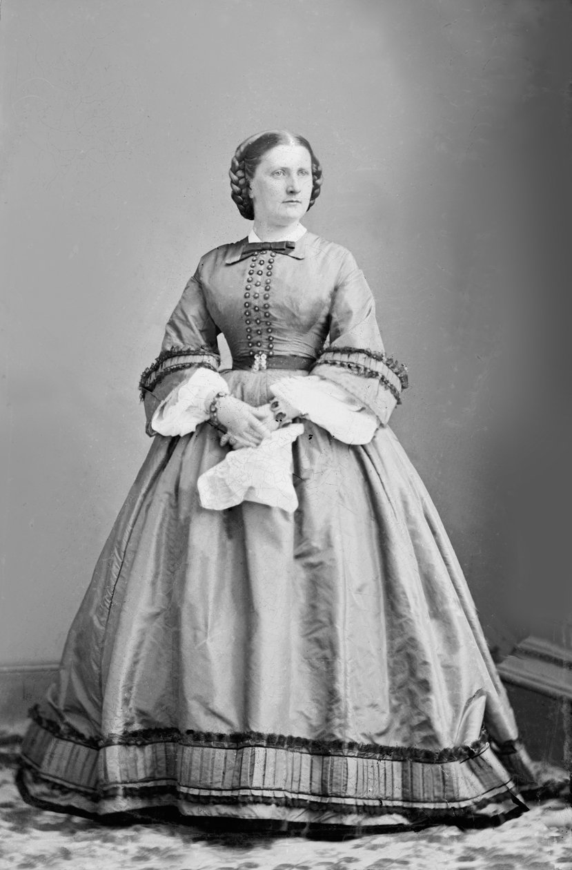 Harriet Lane, 1860 körül (f/w fotó) alkotó: American Photographer