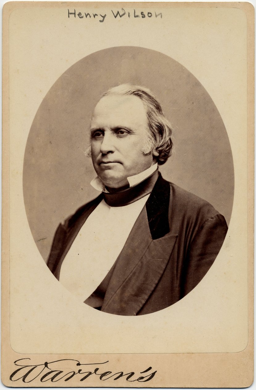 Henry Wilson (1812-75), az USA 18. alelnöke; fotó: George Warren, Boston (album fotó) alkotó: American Photographer