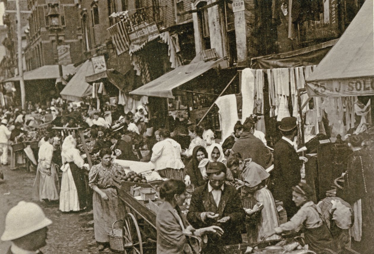 Hester Street, New York City, 1898 alkotó: American Photographer
