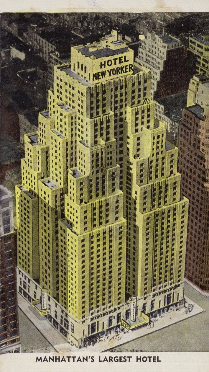 Hotel New Yorker, Manhattan legnagyobb szállodája, New York City, USA (színes fénykép) alkotó: American Photographer