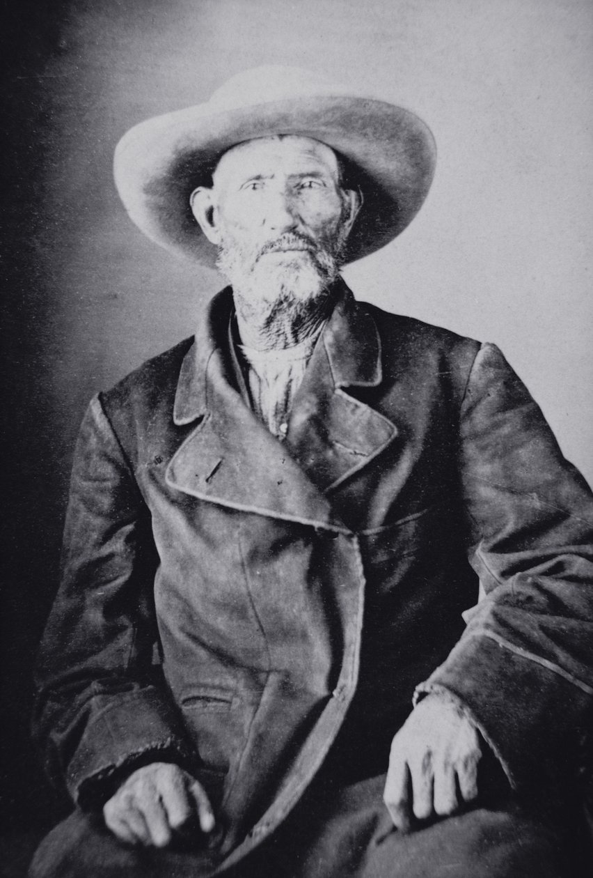 Jim Bridger (1804-81) (f/w fotó) alkotó: American Photographer