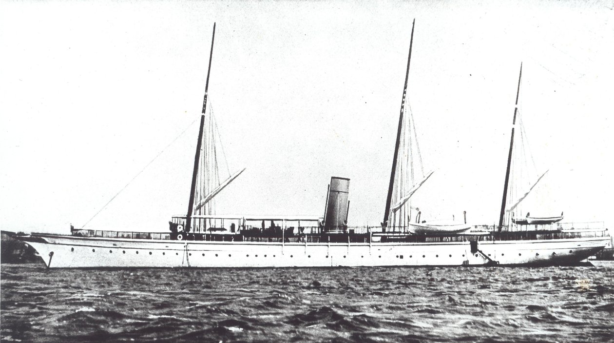 John Astor luxusjachtja, 1910 körül (f/w fotó) alkotó: American Photographer