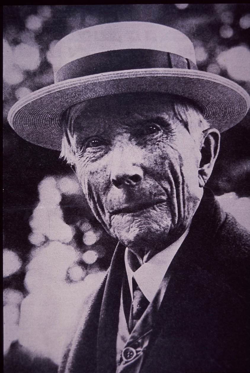 John D Rockefeller, 1930 körül (f/w fotó) alkotó: American Photographer