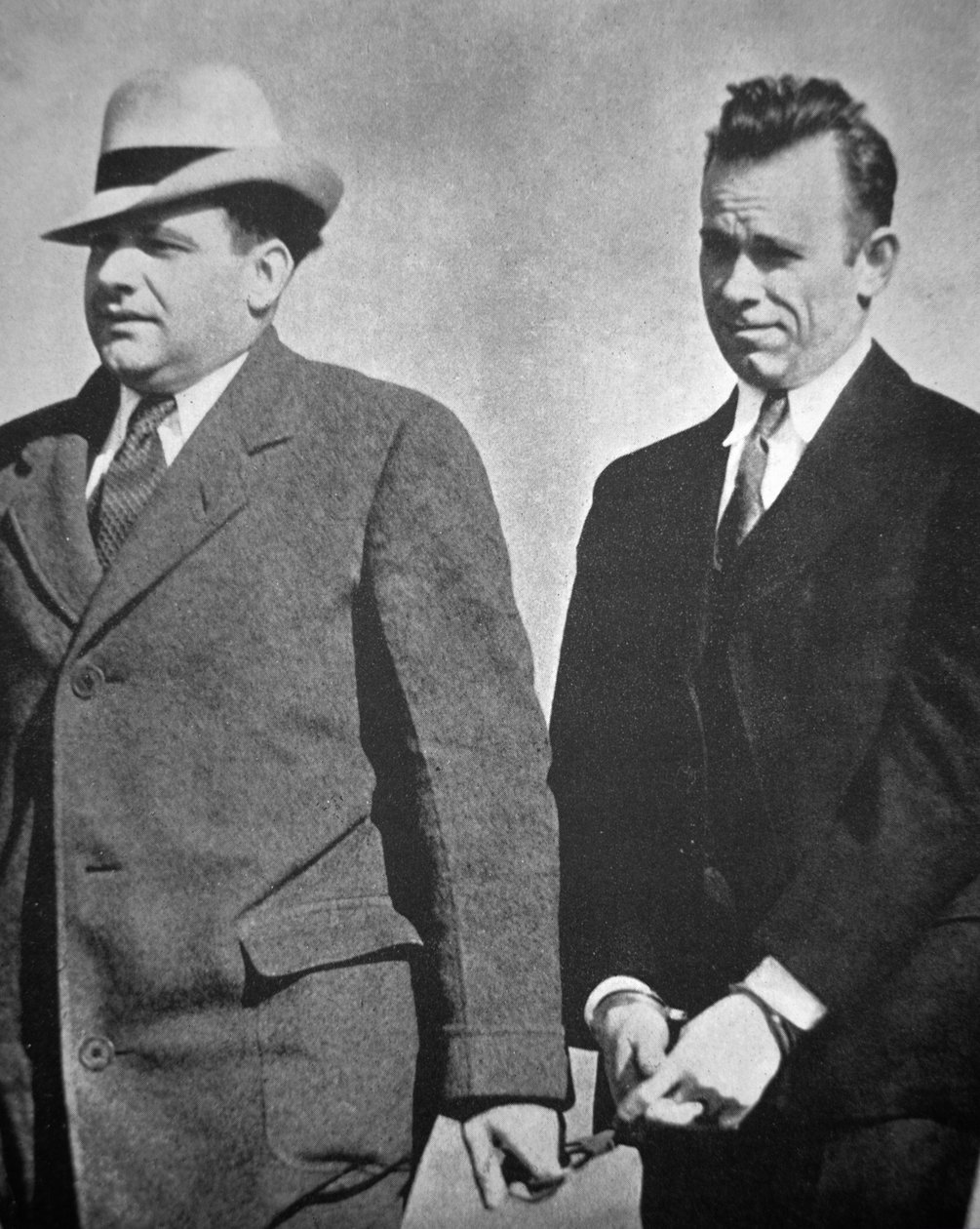 John Dillingert letartóztatták 1934 januárjában (f/w fotó) alkotó: American Photographer
