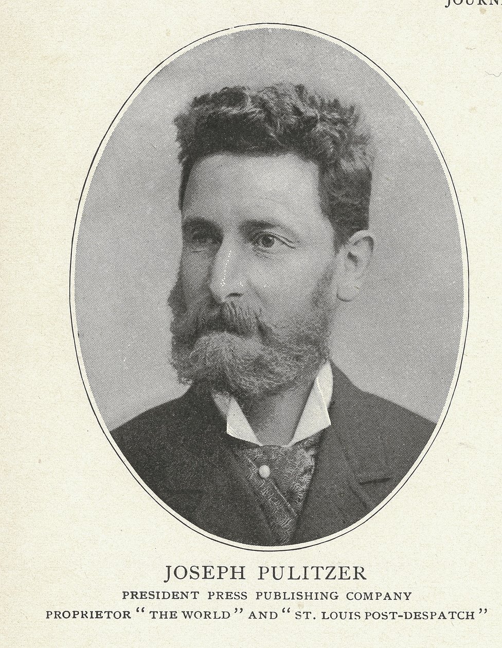 Joseph Pulitzer, illusztráció a "Nevezetes New York-iak 1896-1899-ből: King