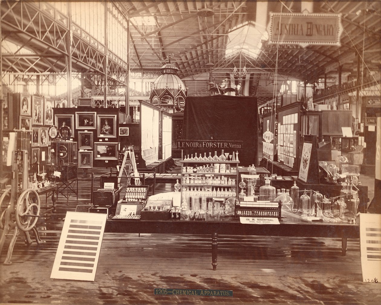 Lenoir & Forsters Kiállítás, Főépület, Centenáriumi Nemzetközi Kiállítás, Philadelphia, 1876 (albumnyomat) alkotó: American Photographer