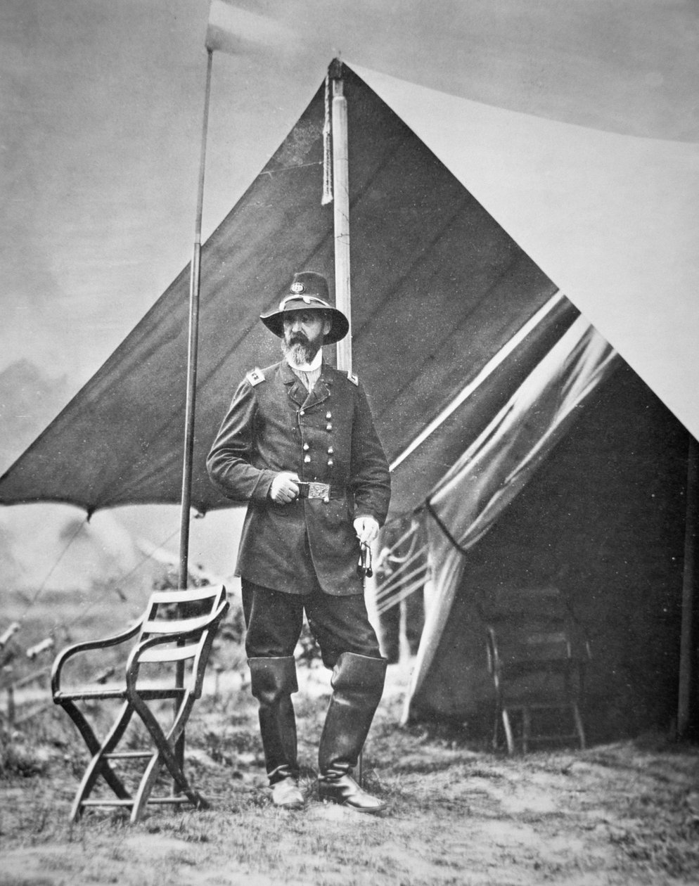 George Meade vezérőrnagy (1815-72) (f/w fotó) alkotó: American Photographer