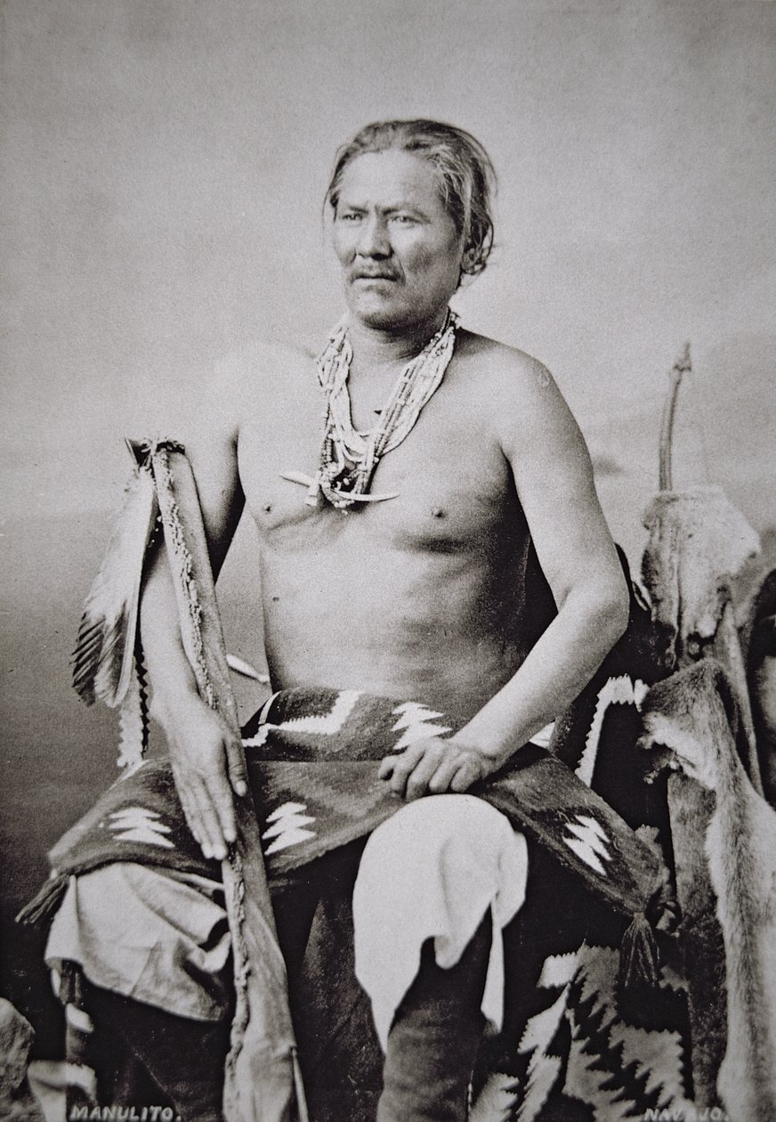 Manuelito (1818-93) a Navajo Nemzet vezetője 1870-84 alkotó: American Photographer
