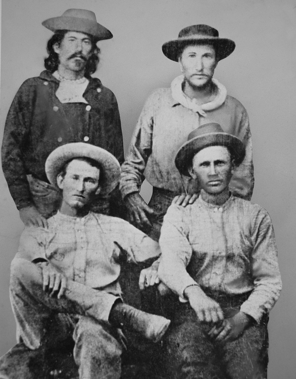 Pony Express Riders, 1860 körül (f/w fotó) alkotó: American Photographer