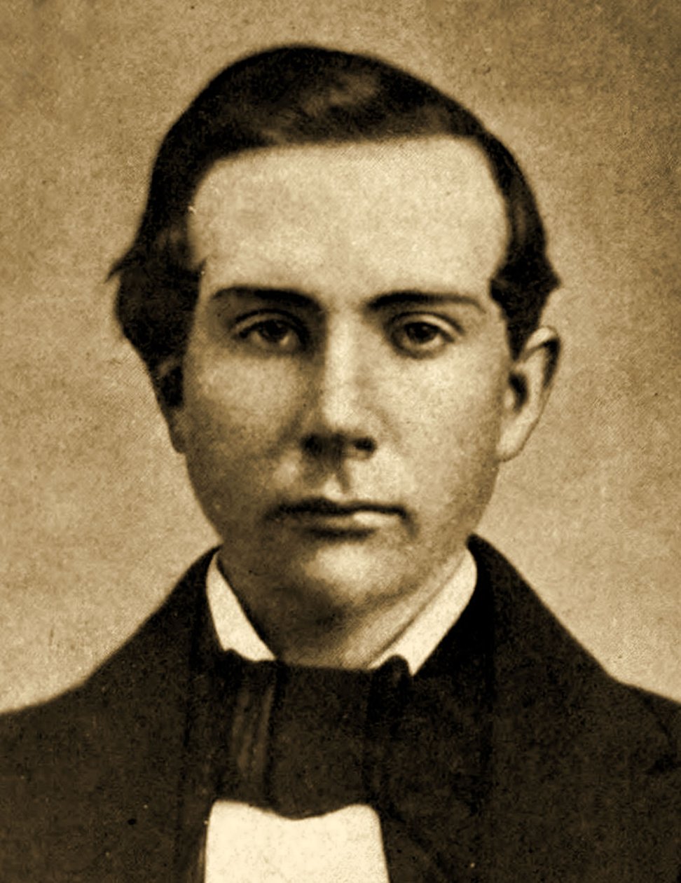 John D. Rockefeller 18 éves portréja, 1857 alkotó: American Photographer