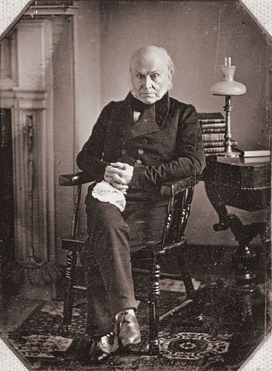John Quincy Adams portréja, 1840 körüli évek (dagerrotípia) alkotó: American Photographer