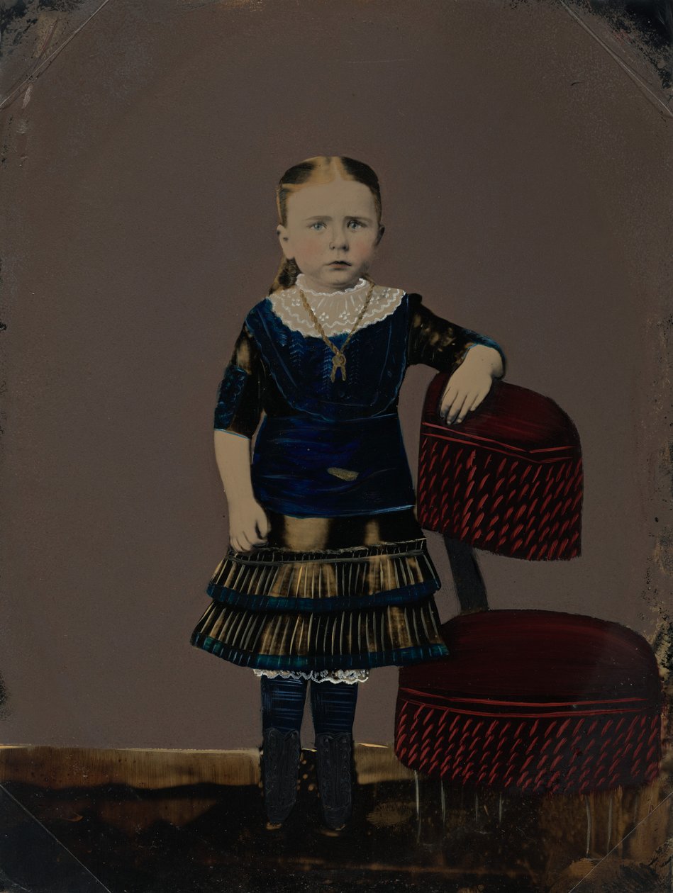 Lányportré,1860-as évek (fotó) alkotó: American Photographer