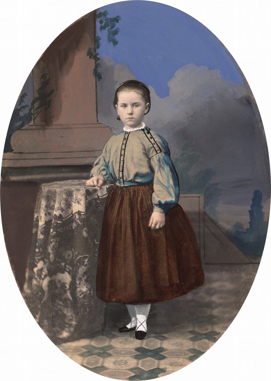 Lányportré,1860-as évek (fotó) alkotó: American Photographer