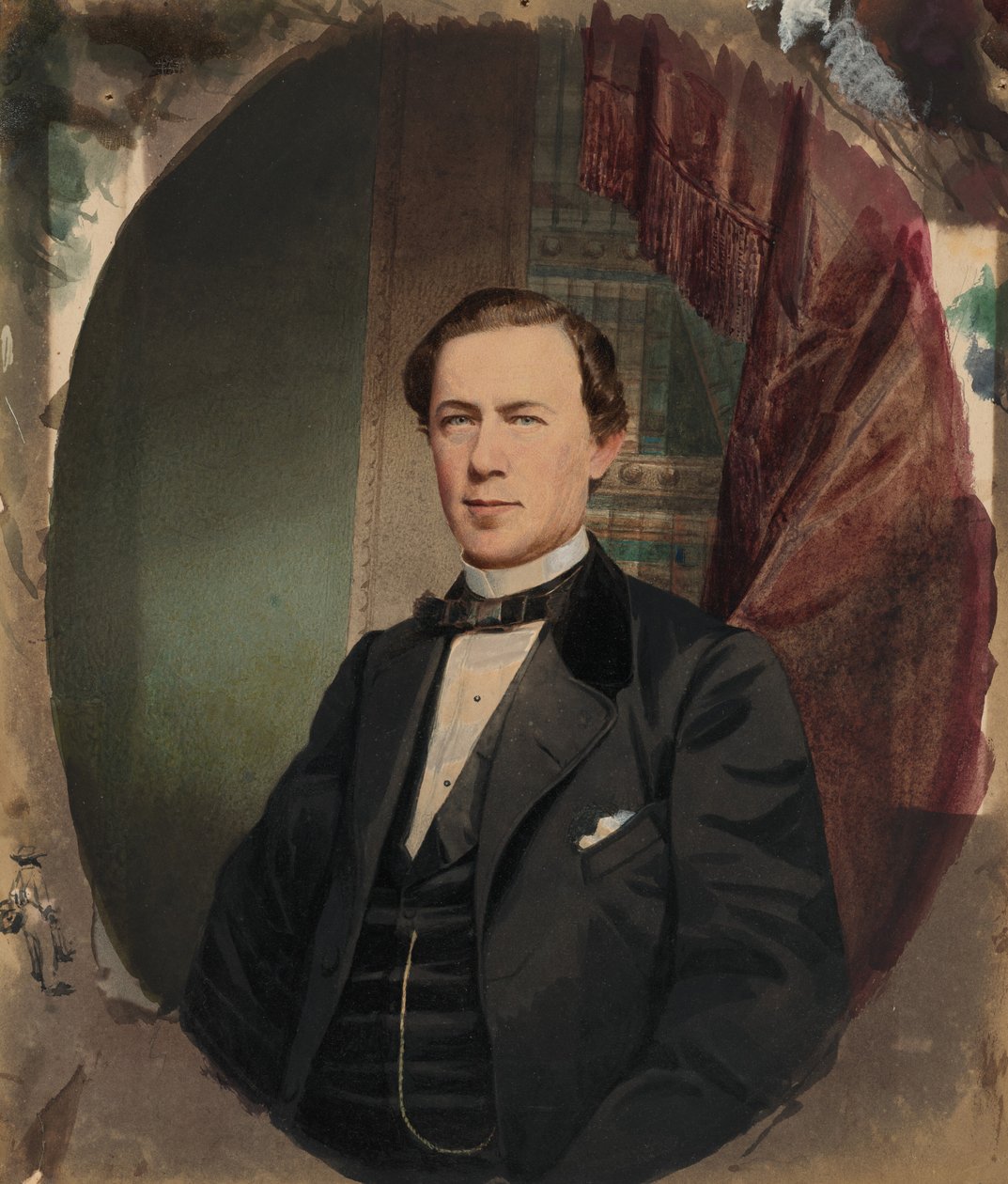 Férfi portré,1850-es évek (fotó) alkotó: American Photographer