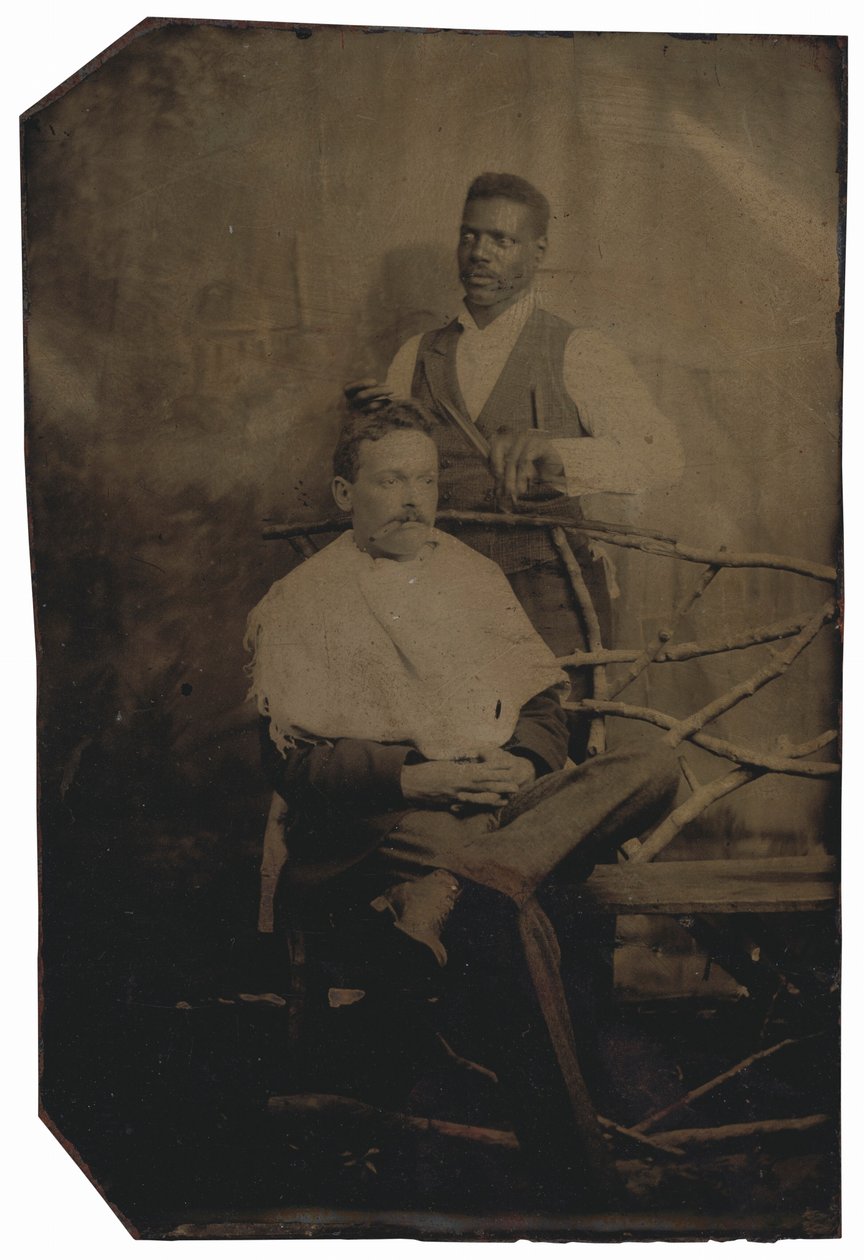 Egy hajvágó férfi portréja,c. 1890 (fotó) alkotó: American Photographer