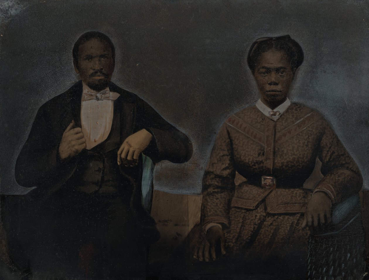 Férfi és nő portréja,1860-as évek (fotó) alkotó: American Photographer