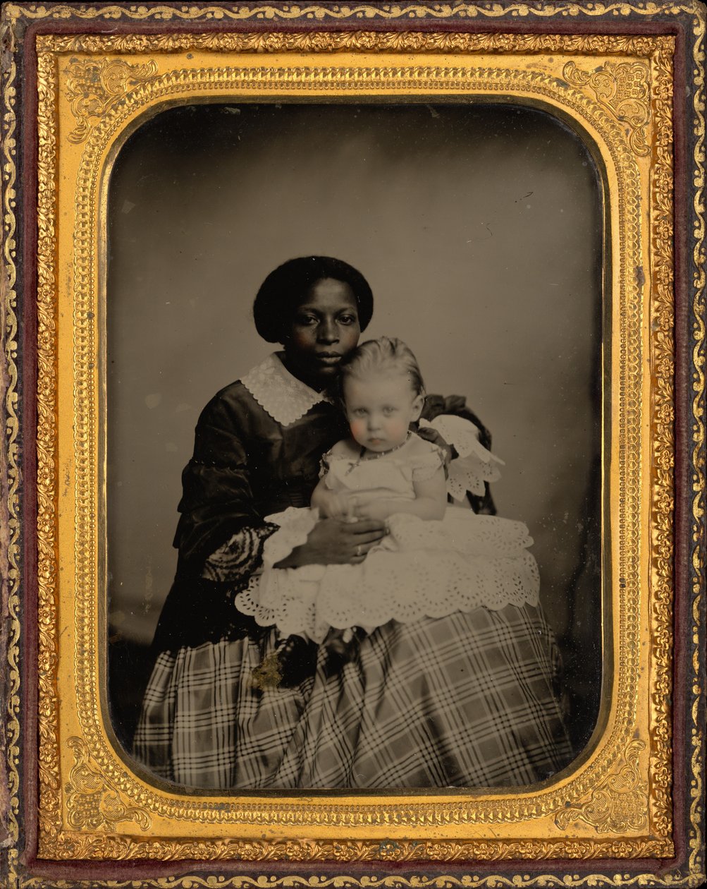 Nő és gyermek portréja,c. 1860 (fotó) alkotó: American Photographer