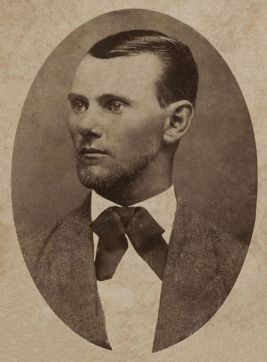 Jesse James (1847-1882) betyár portréja (kabinetfotó) alkotó: American Photographer