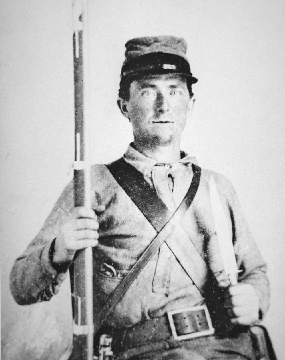 John LeRoy Williams közlegény, a konföderációs hadsereg katonája (f/w fotó) alkotó: American Photographer