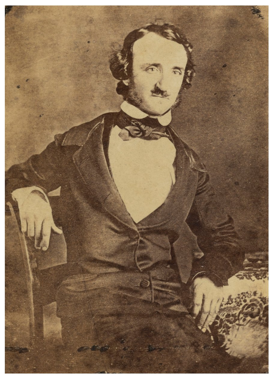 Edgar Allan Poe ülő portréja. 1876 (dagerrotípia) alkotó: American Photographer