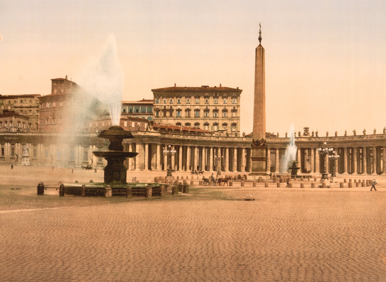 Szent Péter tér a Vatikánban, Róma, 1890-1900 körül (fotomechanikai nyomat) alkotó: American Photographer
