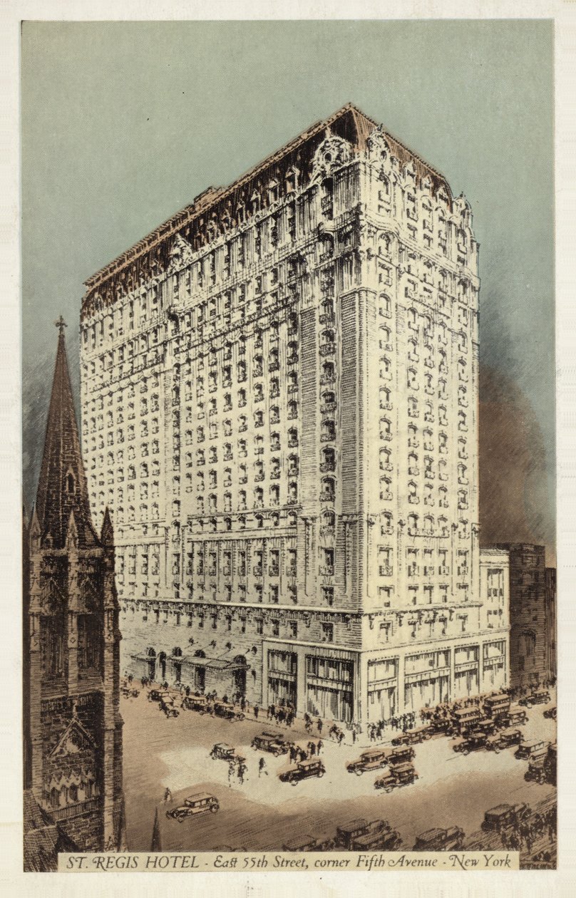 St Regis Hotel, East 55th Street és az 5th Avenue sarka, New York, USA (színes fénykép) alkotó: American Photographer
