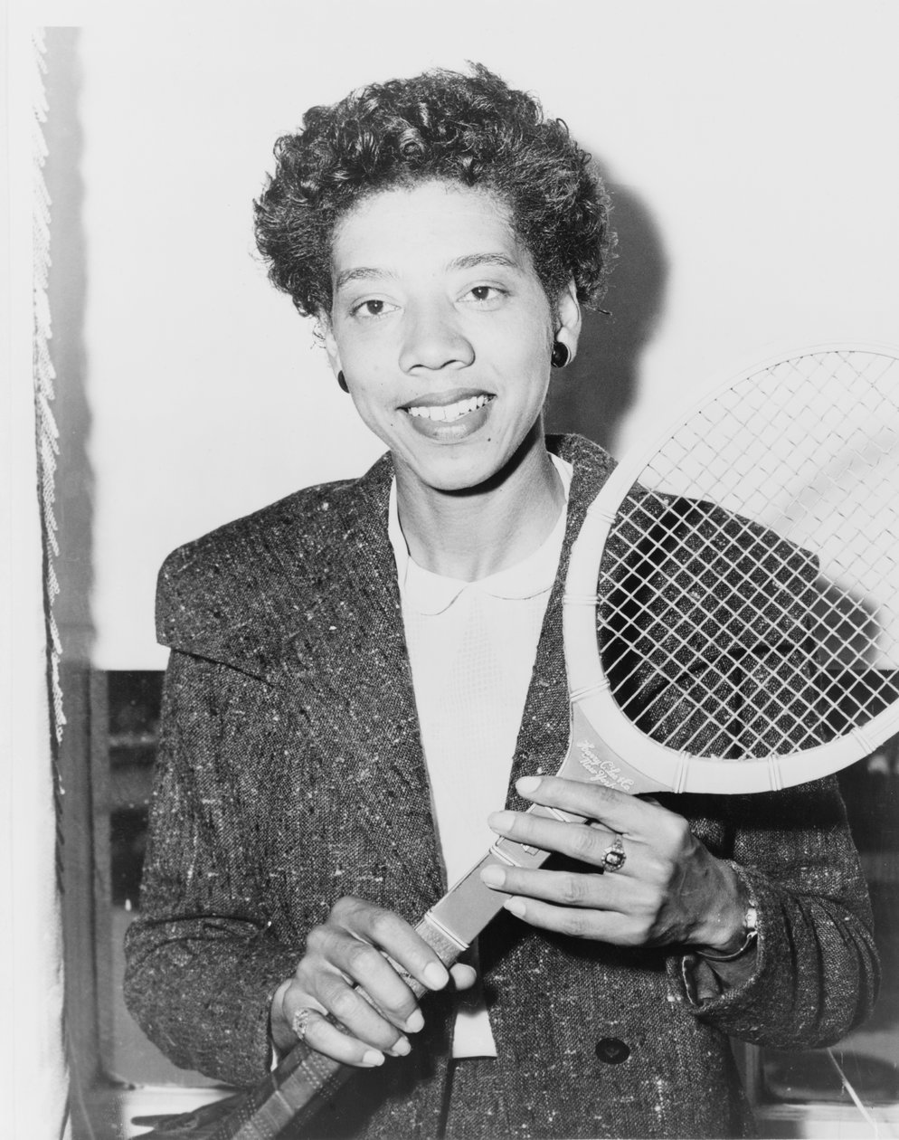 Teniszcsillag Althea Gibson, Egyesült Államok, 1956 alkotó: American Photographer