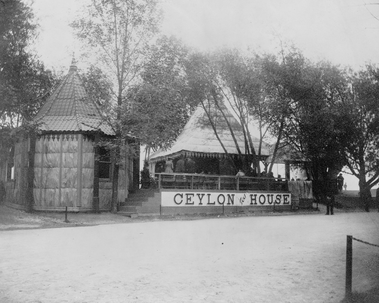 A Ceylon teaház a Columbian Világkiállításon, Chicago 1893 (f/w fotó) alkotó: American Photographer