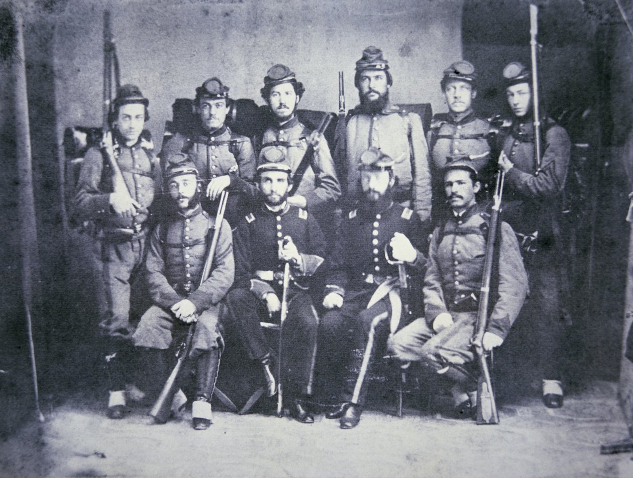 A Konföderációs Hadsereg Charleston Zouave kadétjai alkotó: American Photographer