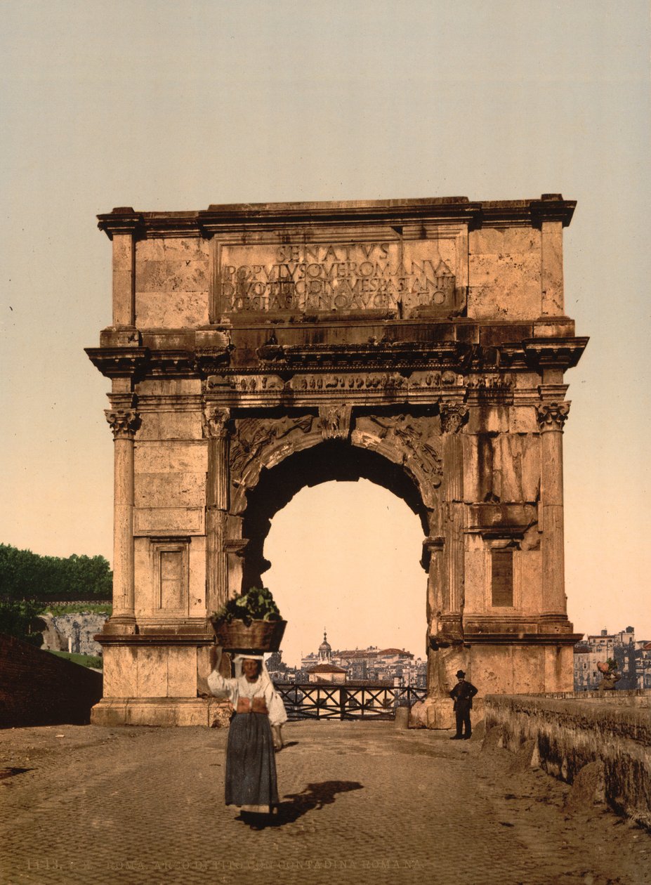Titus diadalíve, Róma, 1890-1900 körül (fotomechanikai nyomat) alkotó: American Photographer