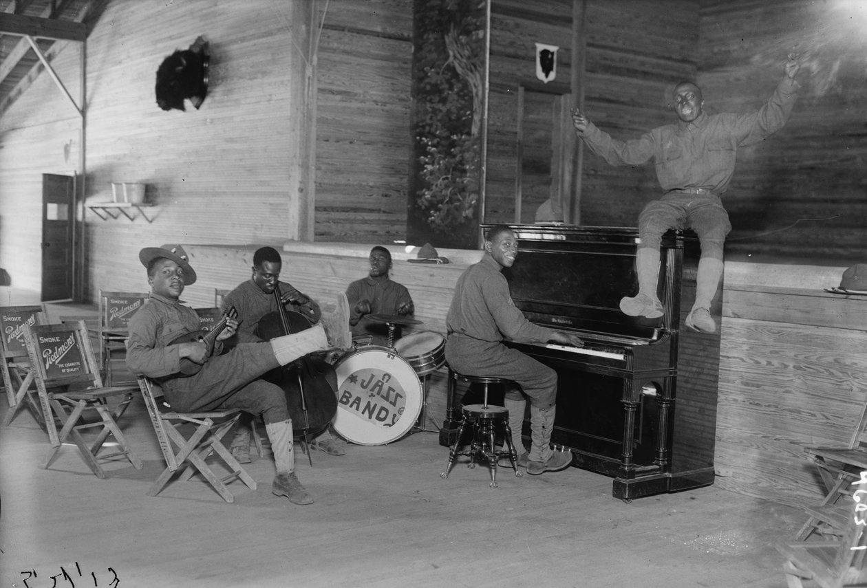 US Army Jazz Band, 1914-18 alkotó: American Photographer