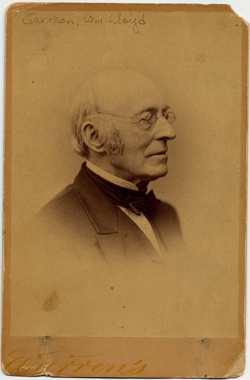 William Lloyd Garrison (1805-79), amerikai abolicionista, fotó: George K Warren, Boston (album fotó) alkotó: American Photographer