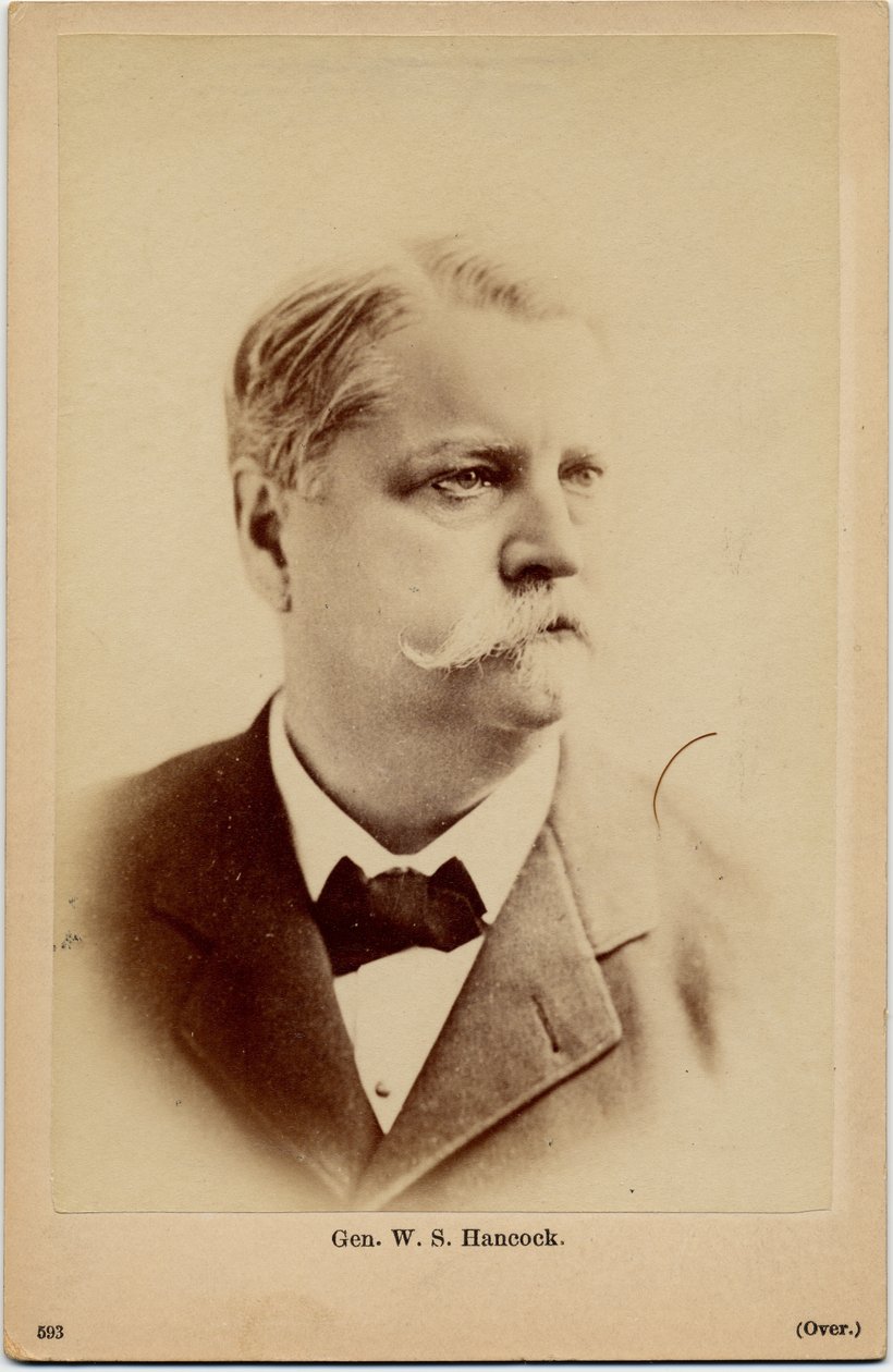 Winfield Scott Hancock (1824-86), az amerikai hadsereg tábornoka, fotója: B B Russell, Boston (album fotó) alkotó: American Photographer
