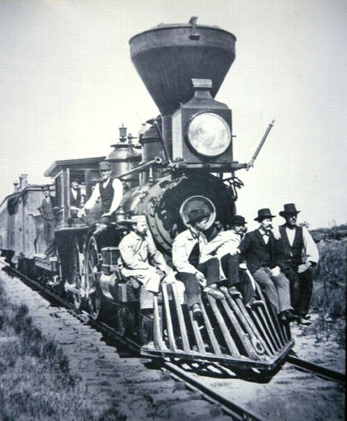 A Chicago, Milwaukee & St Paul Railway Company dolgozói, 1875 körül (f/w fotó) alkotó: American Photographer